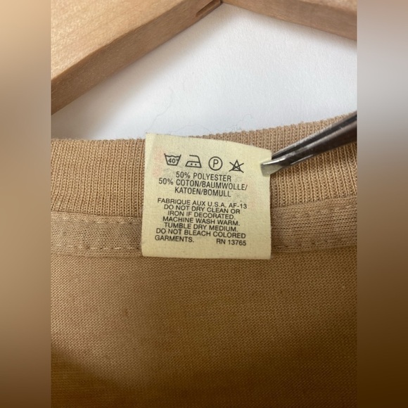 Vintage 1984 Screen Stars US‎ Navy Single Stitch Cropped - Picture 4 of 7